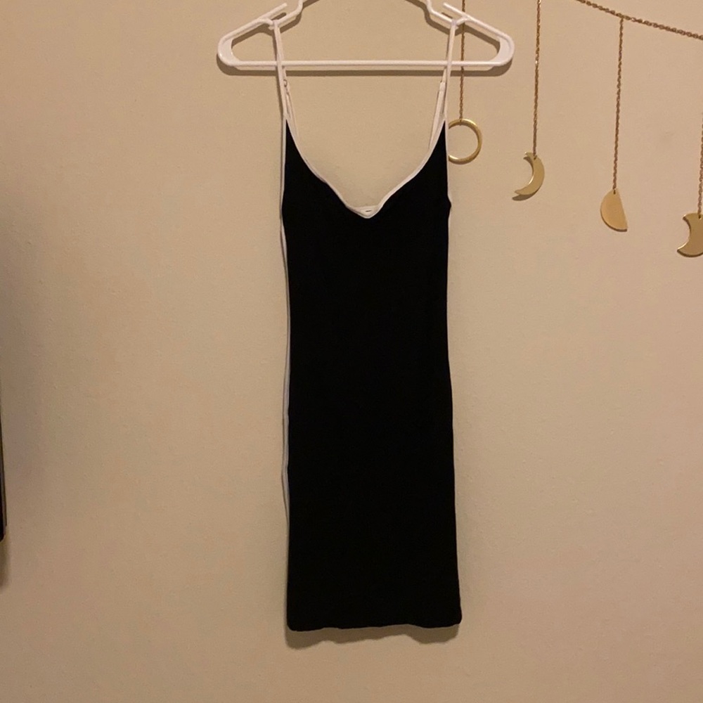 American Threads Black Cotton Dress Size Medium